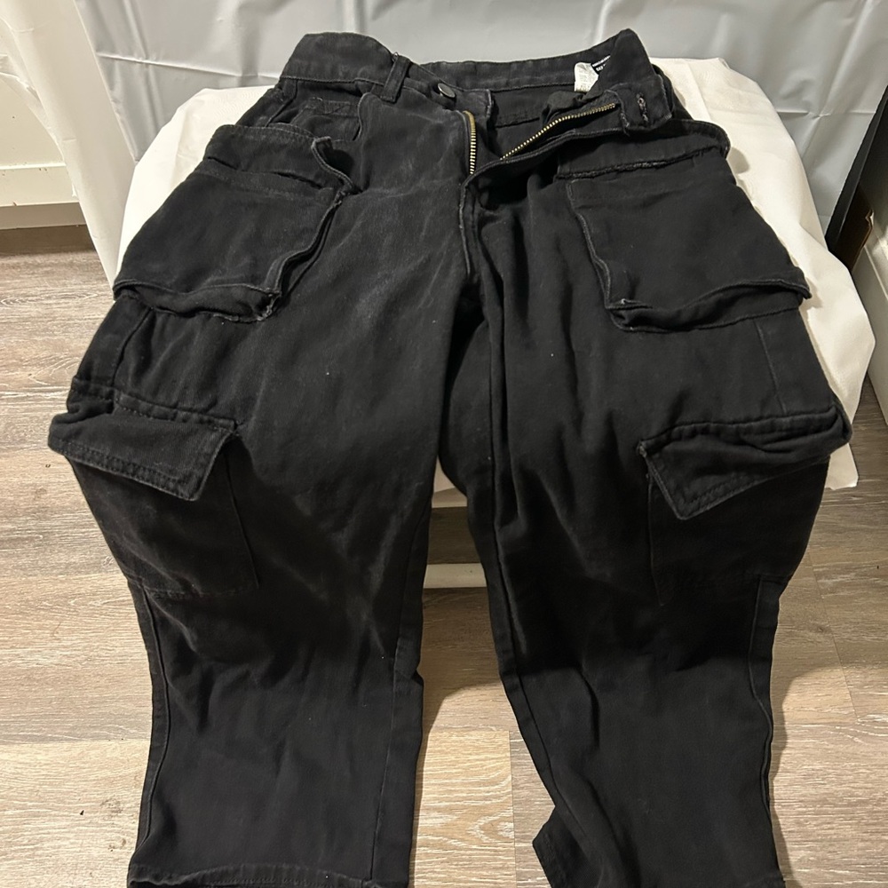 Xxs black cargo jeans women’s